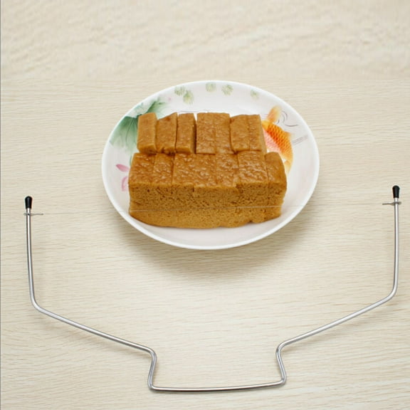VerPetridure Silver Cake Layerer Single Line Silver Cake Layerer Single Lineadjustable Wire Cake Slicer Leveler Pizza Dough Cutter Trimmer tools Stainless