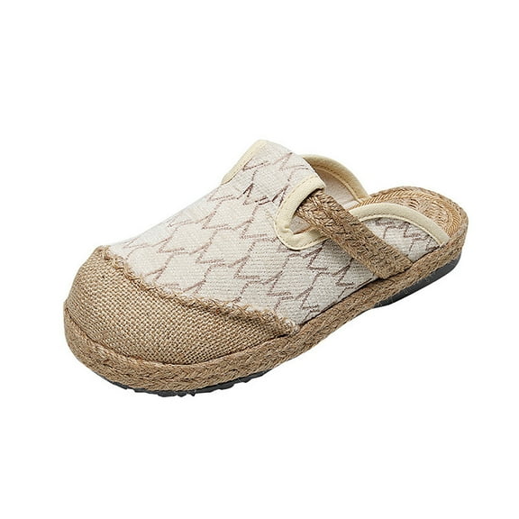VerPetridure Slippers for Women Slippers Women Ethnic Style Embroidered Soft Comfortable And Breathable Retro Shoes Slippers