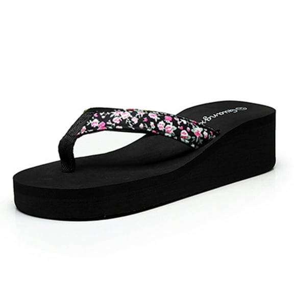 VerPetridure Slippers for Women Slippers Women Ladies Fashion Summer Flowers Bohemian Style Slippers Beach Sandals Shoes