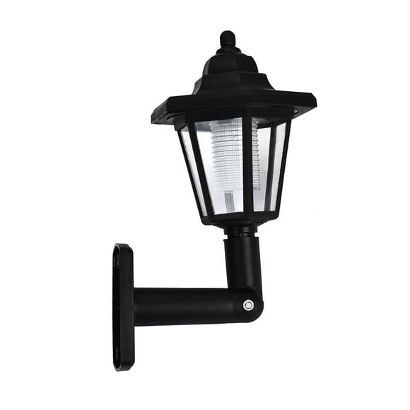 VerPetridure Solar Outdoor Hexagon Wall Light/Black Solar Outdoor Hexagon Wall Light/Black Solar Power Led Light Path Way Wall Landscape Mount Garden Fence Lamp Outdoor