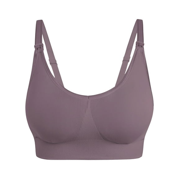 Utoimkio Sports Bras for Women Ladies Traceless Comfortable Breathable No Underwire Front Buckle Breastfeeding Bra Woman Underwear