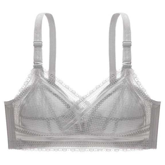 VerPetridure Sports Bras for Women High Support Women's Plus Size Lace Bra No Underwire Push Up Underwear Vest-Style Sleep Bra