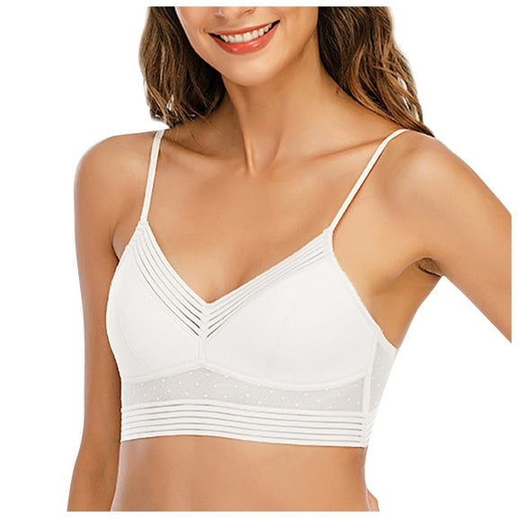 Utoimkio Sports Bras for Women On Sale Lace U-Back Comfort Bra Underwear Feminine Halter Thin Cup Back Summer Invisible