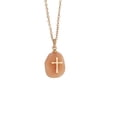 thumbnail image 1 of VerPetridure Stainless Steel Natural Stone Cross Necklace Female Clavicle Chain women's natural stone cross necklace, 1 of 1