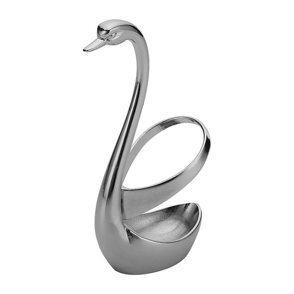 VerPetridure Stainless Steel Tableware Swan Seat fork and Spoon Creative Swan Tableware Seat