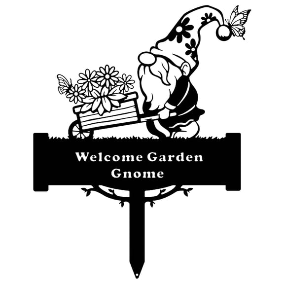 VerPetridure Steel Branch Gnomes Decoration Metal Tree Art Metal Gnomes Garden Steel Silver