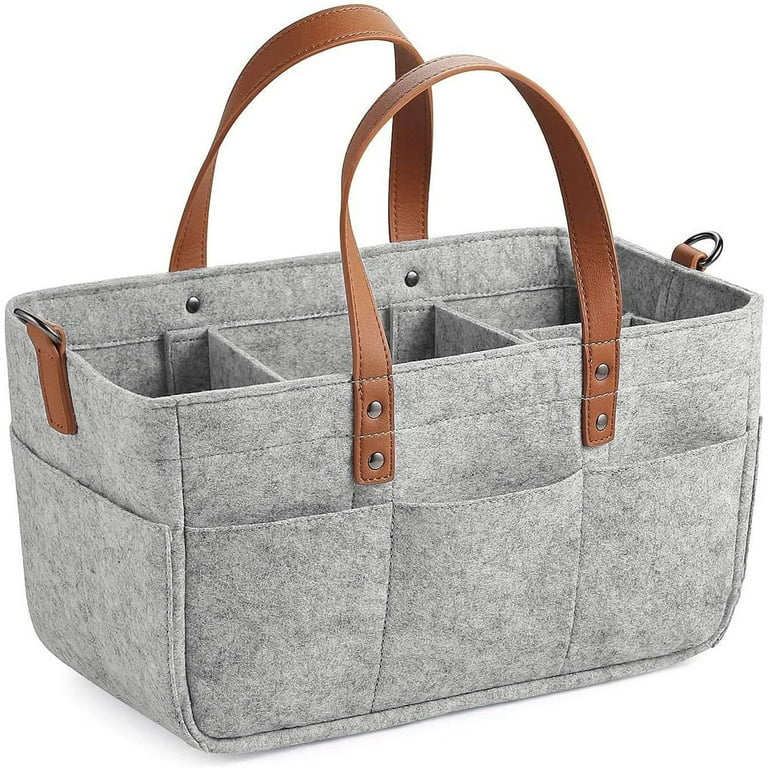 VerPetridure Storage Bag Baby Diaper Storage Bin Durable and Lightweight Foldable Felt Storage Bag Portable Lightly Multifunction Changeable