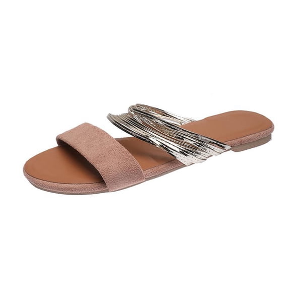 VerPetridure Summer Sandals for Women 2023 Women's Flat Shoes Ladies Beach Sandals Summer Non-Slip Causal Slippers