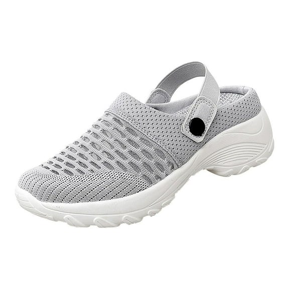 VerPetridure Summer Sandals for Women 2023 Women's Shoes Low-top Casual Flying Woven Socks Lightweight Lazy Walking Shoes Flying Woven Slippers