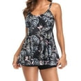 thumbnail image 1 of VerPetridure Tankini Swimsuits for Women Plus Size Tummy Control Two Piece Bathing Suits Floral Print Tank Top with Boyshorts Modest Swimming Suits, 1 of 9