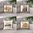 thumbnail image 1 of Utoimkio Thanksgiving Throw Pillow Covers 18x18 Inch Fall Pumpkin Maple Print Thanksgiving Decorations Pillow Covers Fall Decorations for Home Couch Bedroom, 1 of 5