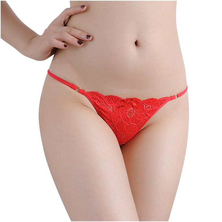 VerPetridure Thongs for Women Pack Cotton Underwear Sexy Panties for Women  Sexy Lingerie Lace Open Thong Panties G Pants Lingerie Pajamas Lace Ladies Thong  Underwear 