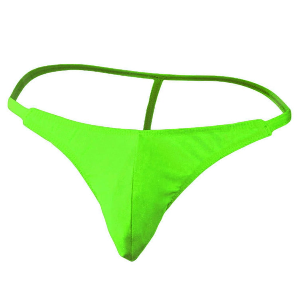 Mens Neon Thong Back Underwear Brief- 2 Pack