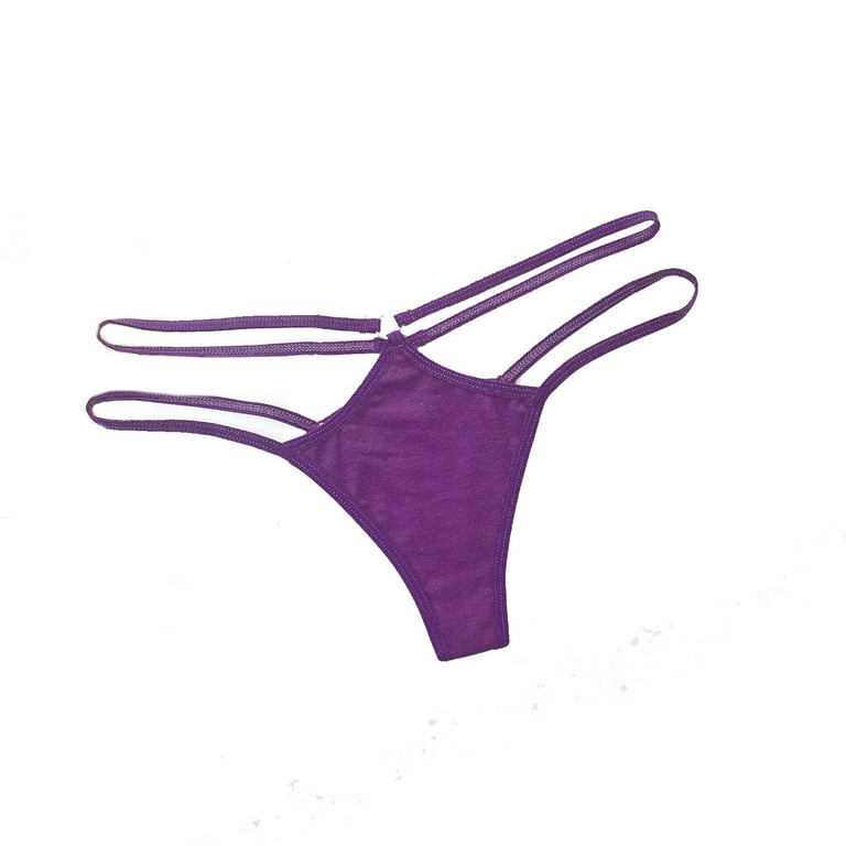VerPetridure Thongs for Women Pack Cotton Underwear Sexy Panties