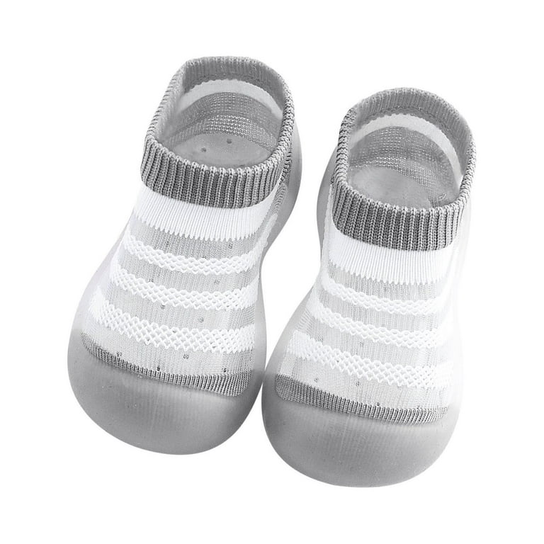 VerPetridure Toddler Baby Sock Shoes Soft Rubber Sole Non-slip Floor Socks  Toddler Baby Boys Girls Cute Fashion Stripe Hollow Out Breathable Soft