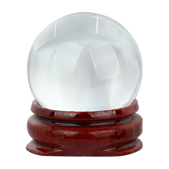 VerPetridure Transparent Crystal Ball Personalized Ornament Crystal Ball Lucky Decorative Transfer Ball 30Mm HOT!30mm Natural Quartz Magic Crystal Ball Healing Ball Sphere And Stand