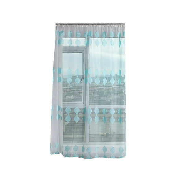 VerPetridure Trees Sheer Curtain Tulle Window Treatment Voile Drape Valance Fabric