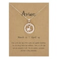 thumbnail image 1 of VerPetridure Twelve Constellation Pendant Elegant Gold Tone Chain Necklaces Letter Horoscope Zodiac Necklace, 1 of 1