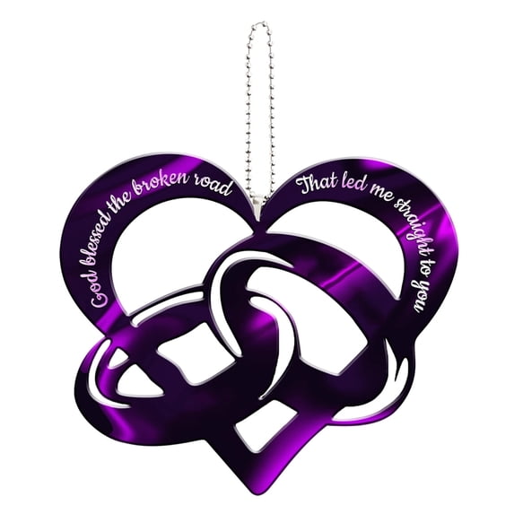 VerPetridure Valentine'S Day Acrylic Pendant Romantic Valentine's Day Pendant Painted Acrylic Hanging Decoration Home Living Room Bedroom Car Decoration