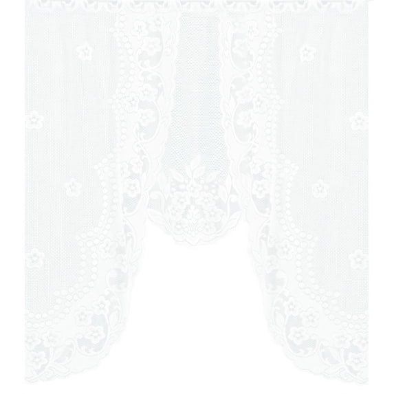 VerPetridure Vintage Style Lace Coffee Curtain Kitchen Curtain Vintage Style Window Scarf