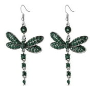 VerPetridure Vintage Tassel Earrings Full Diamond Multicolor Insect Earring Jewelry Gift dragonfly earrings