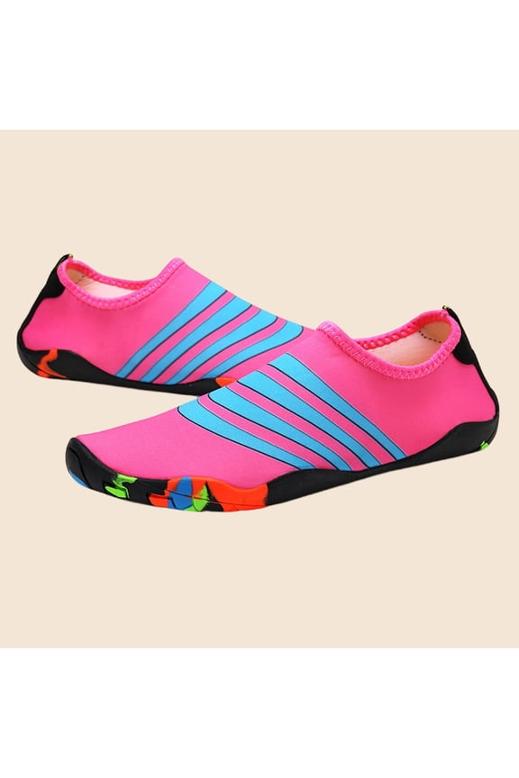 Water Shoes for Women Men Quick-Dry Barefoot Aqua Socks Lightweight & Breathable Swim Shoes for Beach Surf Kayaking Non-Slip Drainage Hiking Shoes Hot Pink 9
