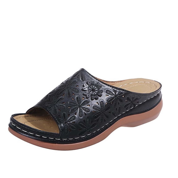 VerPetridure White Sandals Women Summer Ladies Embroidered Sandals Casual Footwear Casual Roman Slippers