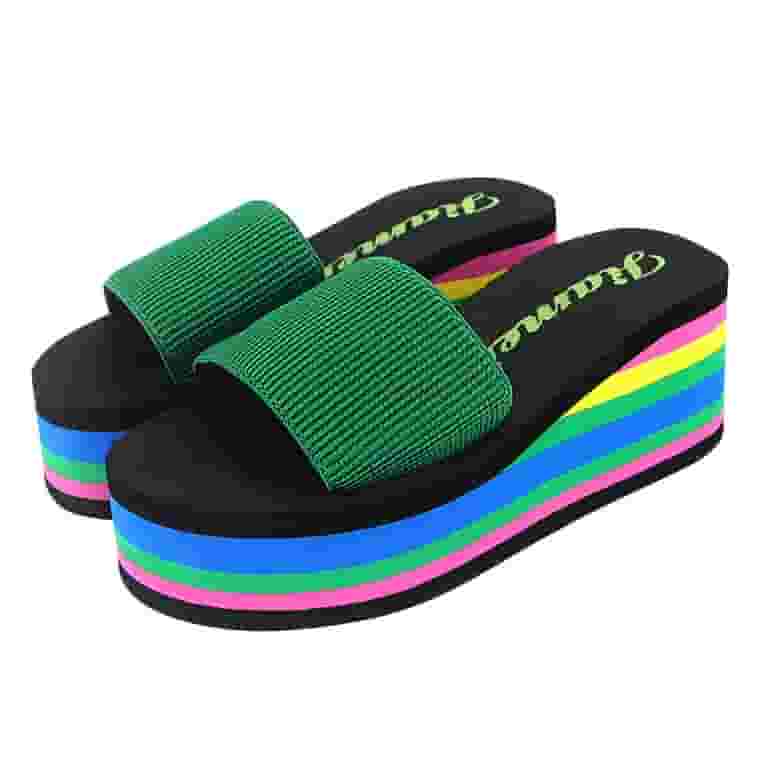 【INCHANT ME】Rope Platform Flip Flops Slippers VerPetridure White Sandals Women Women's Summer Slippers