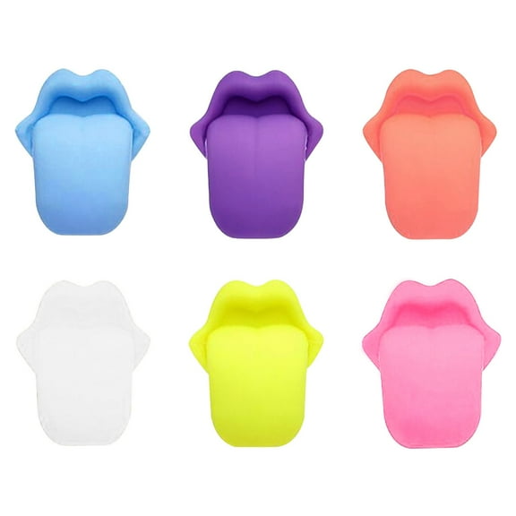VerPetridure Wine Glass Recognizer Creative Silicone Wine Glass Marker Red Wine Cup Tea Cup Pendant Logo Large tongue
