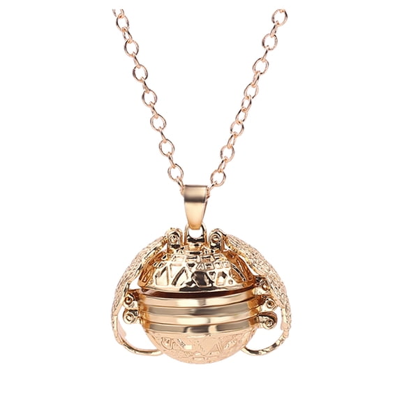 VerPetridure Wing Retractable Photo Box Necklace Stretch Photo Photo Box Necklace Gift Wings Stretch Photo Box Necklace Open Four Layers Stretch Photo Box Necklace