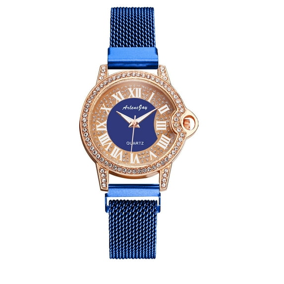 VerPetridure Women Watch Clock Stainless Steel Casual Dress Wrist Crystal ladies watch