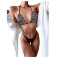 thumbnail image 1 of VerPetridure Women's Bikini Sets Two Piece Swimsuit High Waisted V Neck Triangle Halter Bathing Suit for Women, 1 of 7