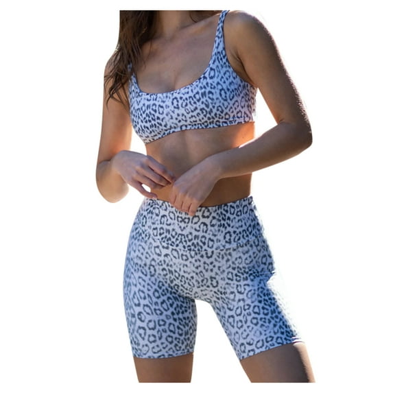 Utoimkio Women's Bikini Sets Two Piece Swimsuit High Waisted V Neck Tummy Control Bathing Suit for Women