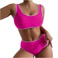 thumbnail image 1 of VerPetridure Women's Bikini Sets Two Piece Swimsuit High Waisted V Neck Tummy Control Bathing Suit for Women, 1 of 5