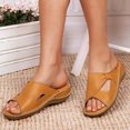 thumbnail image 1 of VerPetridure Women's Casual Platform Qedge Heel Open Toe Plus Size Sandals And Slippers, 1 of 5