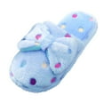 thumbnail image 1 of VerPetridure Women's House Slippers Fuzzy Slippers Fluffy Bedroom House Shoes Memory Foam Suede Cozy Plush Breathable Anti-Slip Indoor & Outdoor Winter, 1 of 3