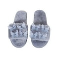thumbnail image 1 of VerPetridure Women's House Slippers Open Toe Fluffy Slippers Comfy House Slippers Memory Foam Non-slip Indoor Outdoor Slippers Fuzzy Slippers, 1 of 9