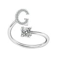 thumbnail image 1 of VerPetridure Women's Opening Ring Couple Ring Opening Letter Ring Jewelry Fashion Alphabet Rings Couple Friends Rings Open Adjustable Rings, 1 of 1