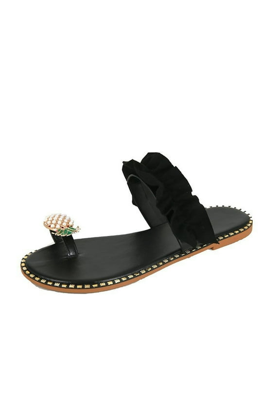 Women's Platform & Wedge Sandals Women Summer Sandals Ladies Pineapple Sandals Clip Toe Flip Flops Boho Casual Slippers Beach Shoes