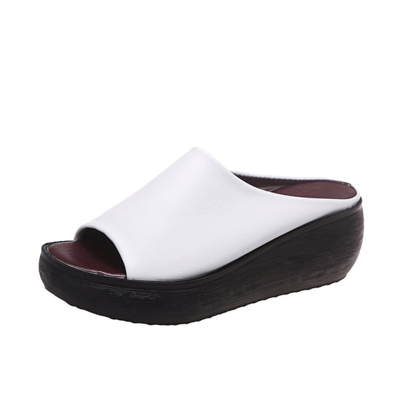 VerPetridure Women's Platform & Wedge Sandals Women's Leisure Vacation Comfort Open Toe Wedge Beach Sandals