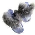 thumbnail image 1 of VerPetridure Women's Platform & Wedge Sandals Women's Summer Flip Flops Flashing Diamond Jelly Flip-Flops Shoes Flat Slippers, 1 of 6