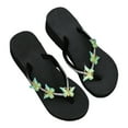 thumbnail image 1 of VerPetridure Women's Sandals Casual Summer Women Rhinestone Slope Heel Open Toe Bow-Knot Slippers Clip-Toe Shoes Comfy Sandals Casual Comfortable Beach Sandals Flip Flop Shoes, 1 of 9