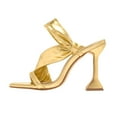 thumbnail image 1 of VerPetridure Women's Sandals Casual Summer Women's Sexy Golden Fashion Outer Wear Strappy Open Toe Party High Heeled Slippers Sandals, 1 of 5