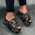 thumbnail image 1 of VerPetridure Women's Summer Sandals Open Toed Fish Mouth Platform Slippers Waterproof Platform Leopard Print Slippers, 1 of 3