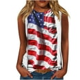 thumbnail image 1 of VerPetridure Womens American Flag Tank Tops Patriotic Shirts for Women 4th of July Tanks Top Loose Fit Summer Ring Tees Top, 1 of 5