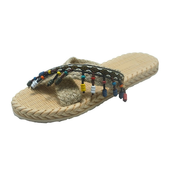 VerPetridure Womens Sandals Casual Summer Women Flowers Open Toe Slippers Shoes Comfy Sandals Casual Comfortable Beach Sandals