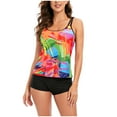 thumbnail image 1 of VerPetridure Womens Tankini Swimsuits Two Piece Bathing Suits for Women Tummy Control Floral Print Modest Swimwear with Boyshorts, 1 of 8