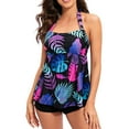 thumbnail image 1 of VerPetridure Womens Tankini Swimsuits Two Piece Bathing Suits for Women Tummy Control Floral Print Modest Swimwear with Boyshorts, 1 of 6