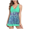 thumbnail image 1 of VerPetridure Womens Tankini Swimsuits Two Piece Bathing Suits for Women Tummy Control Floral Print Modest Swimwear with Boyshorts, 1 of 4