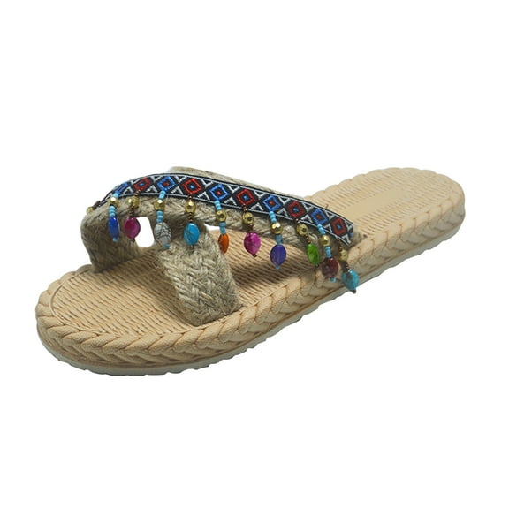 VerPetridure Womens Wedge Sandals Women Flowers Open Toe Slippers Shoes Comfy Sandals Casual Comfortable Beach Sandals